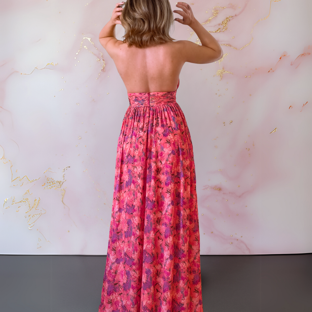 Sigrid™| Elegant kjole med blomstermønster