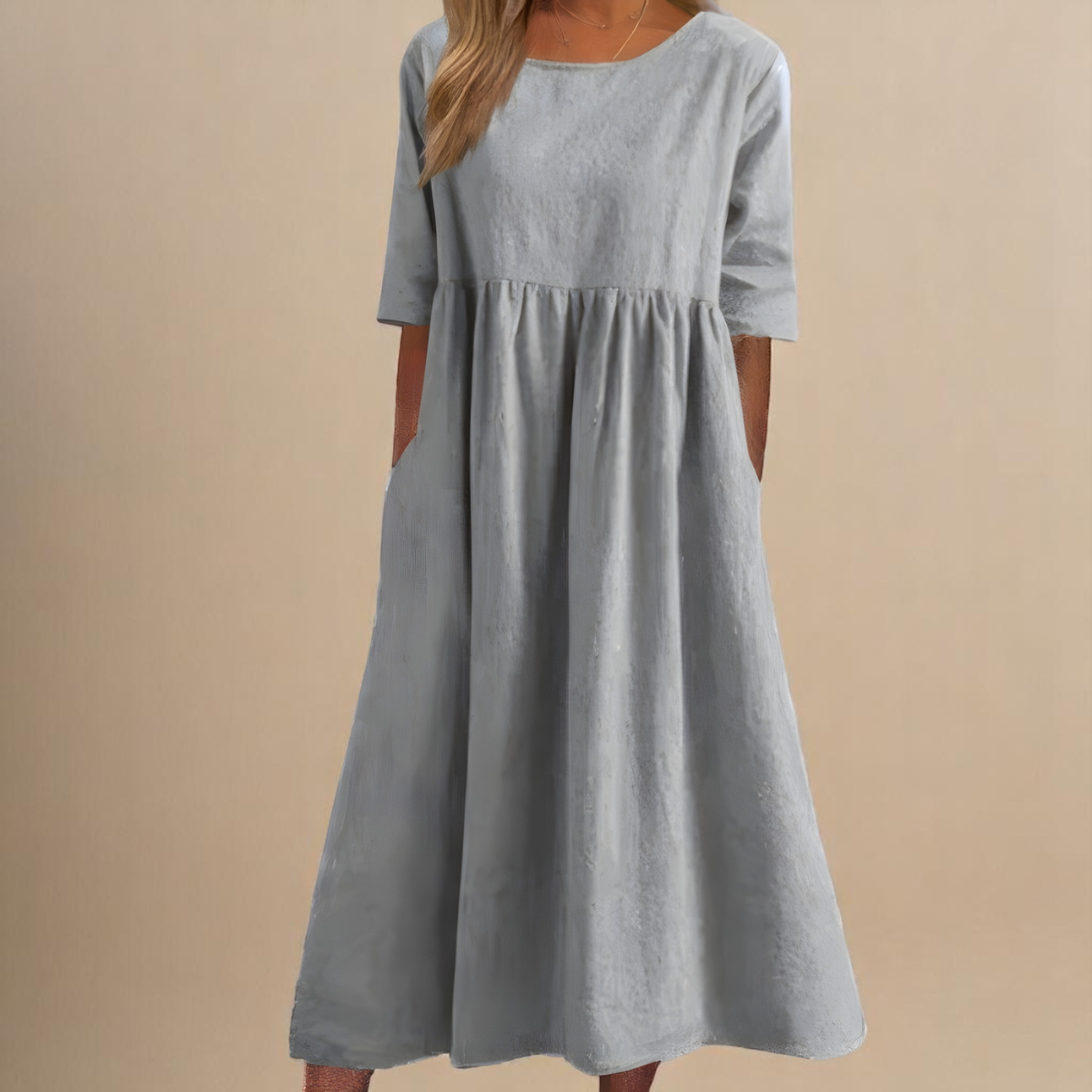 Sigrid™ | Flatterende Bomuldskjole
