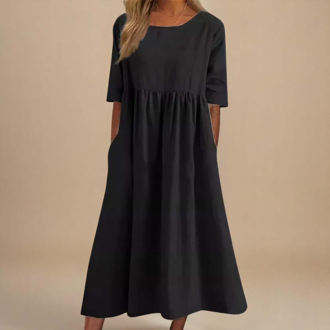 Sigrid™ | Flatterende Bomuldskjole