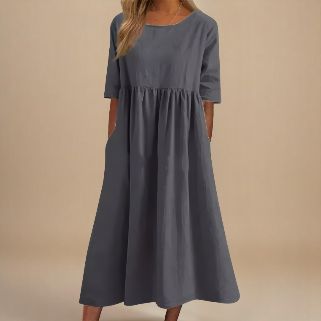 Sigrid™ | Flatterende Bomuldskjole