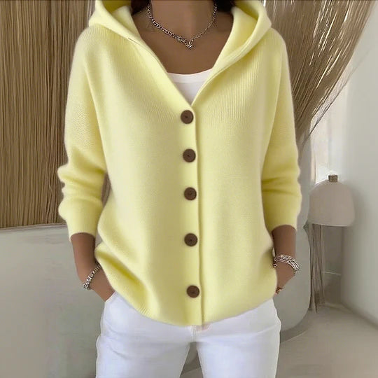 Sigrid™| Komfortabel Cardigan med Hette & Knappe