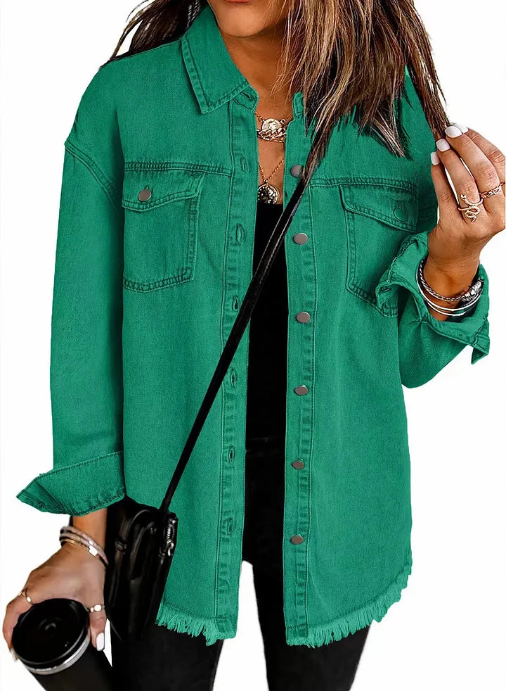 Sigrid™ | Denimskjorte i trendy farger