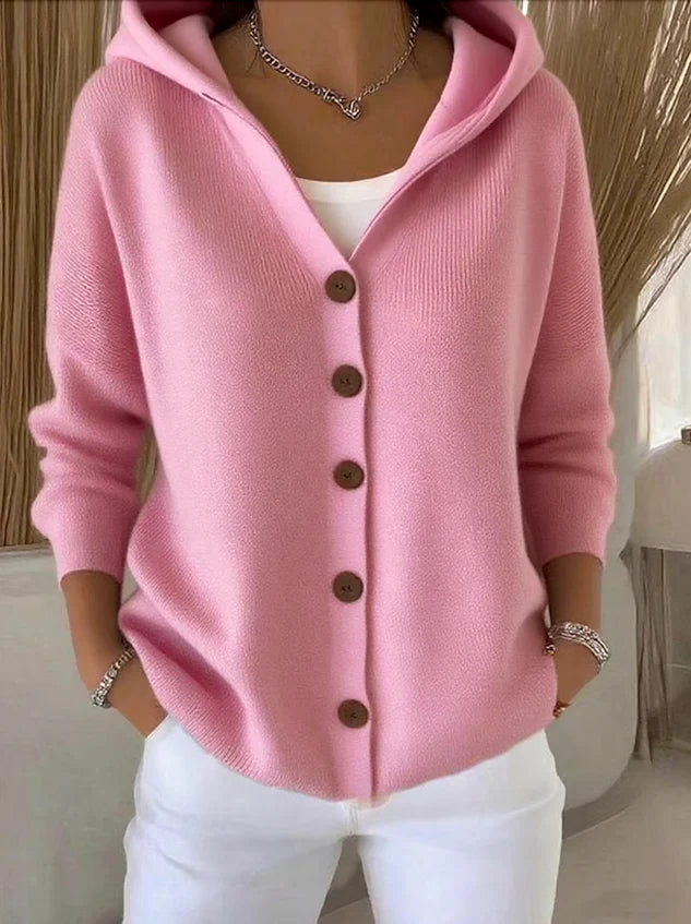 Sigrid™| Komfortabel Cardigan med Hette & Knappe