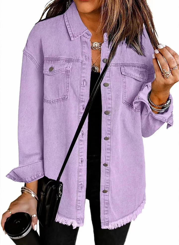 Sigrid™ | Denimskjorte i trendy farger