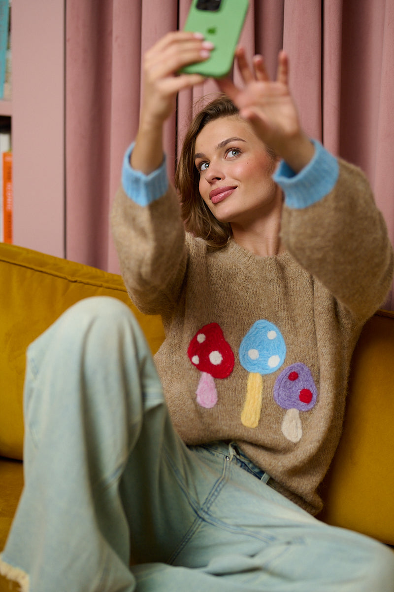 Sigrid™ | Cozy genser med fargerike sopper