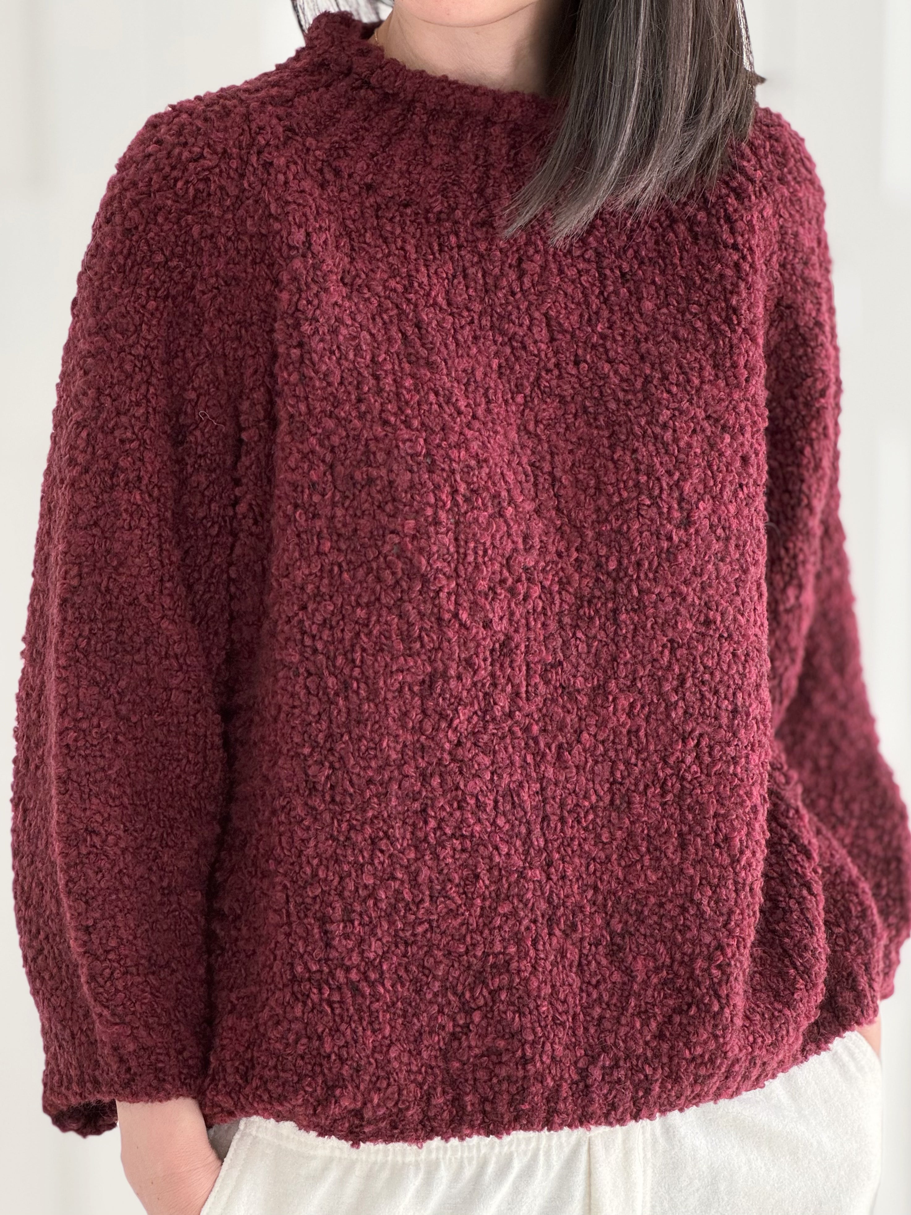 Sigrid™ | Bouclé Genser med Høy Hals