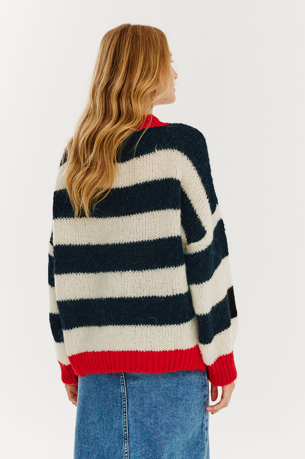Sigrid™ | Strikkegenser med brede striper