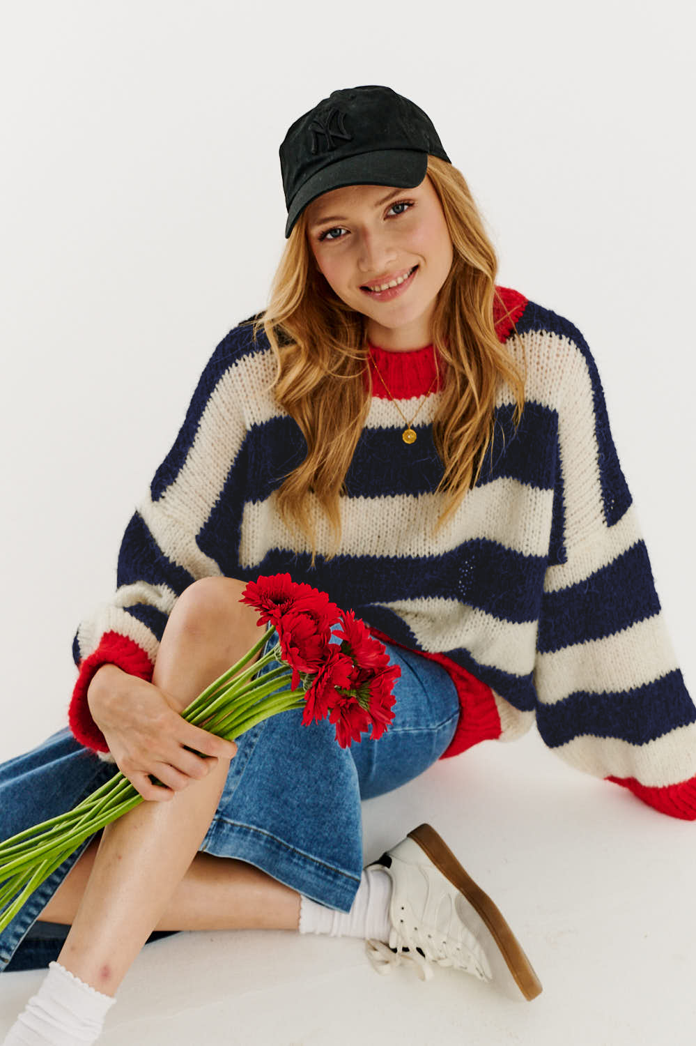 Sigrid™ | Strikkegenser med brede striper