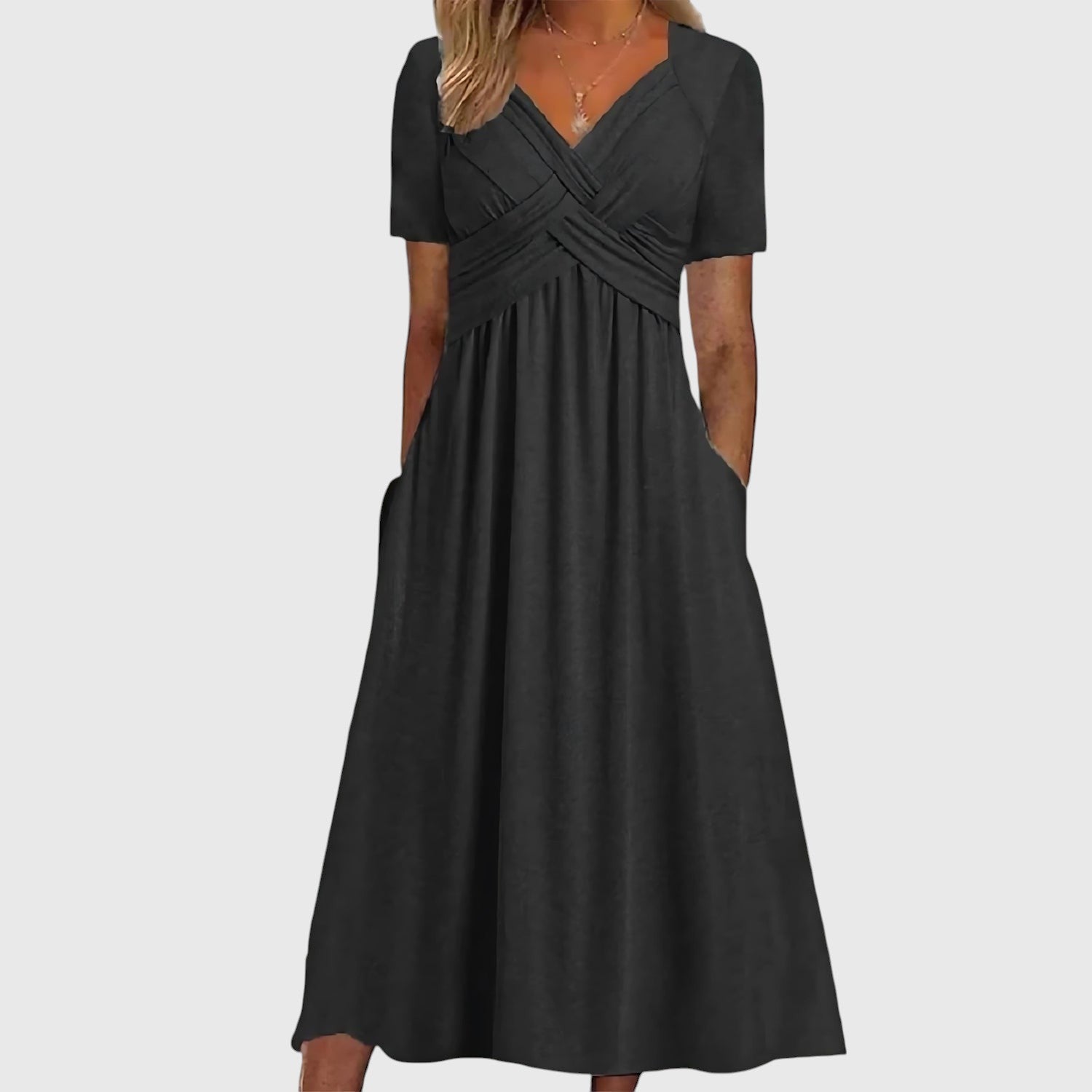 Sigrid™ | Elegant midi-kjole