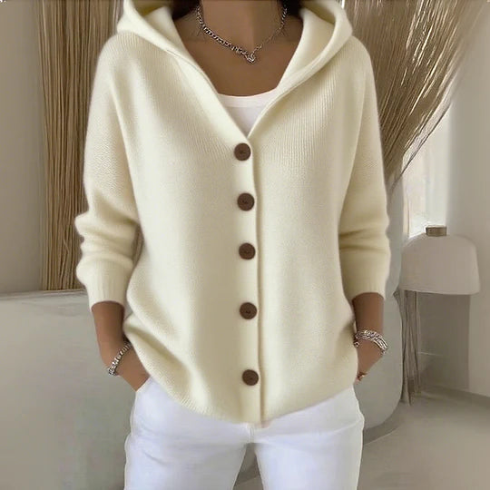 Sigrid™| Komfortabel Cardigan med Hette & Knappe