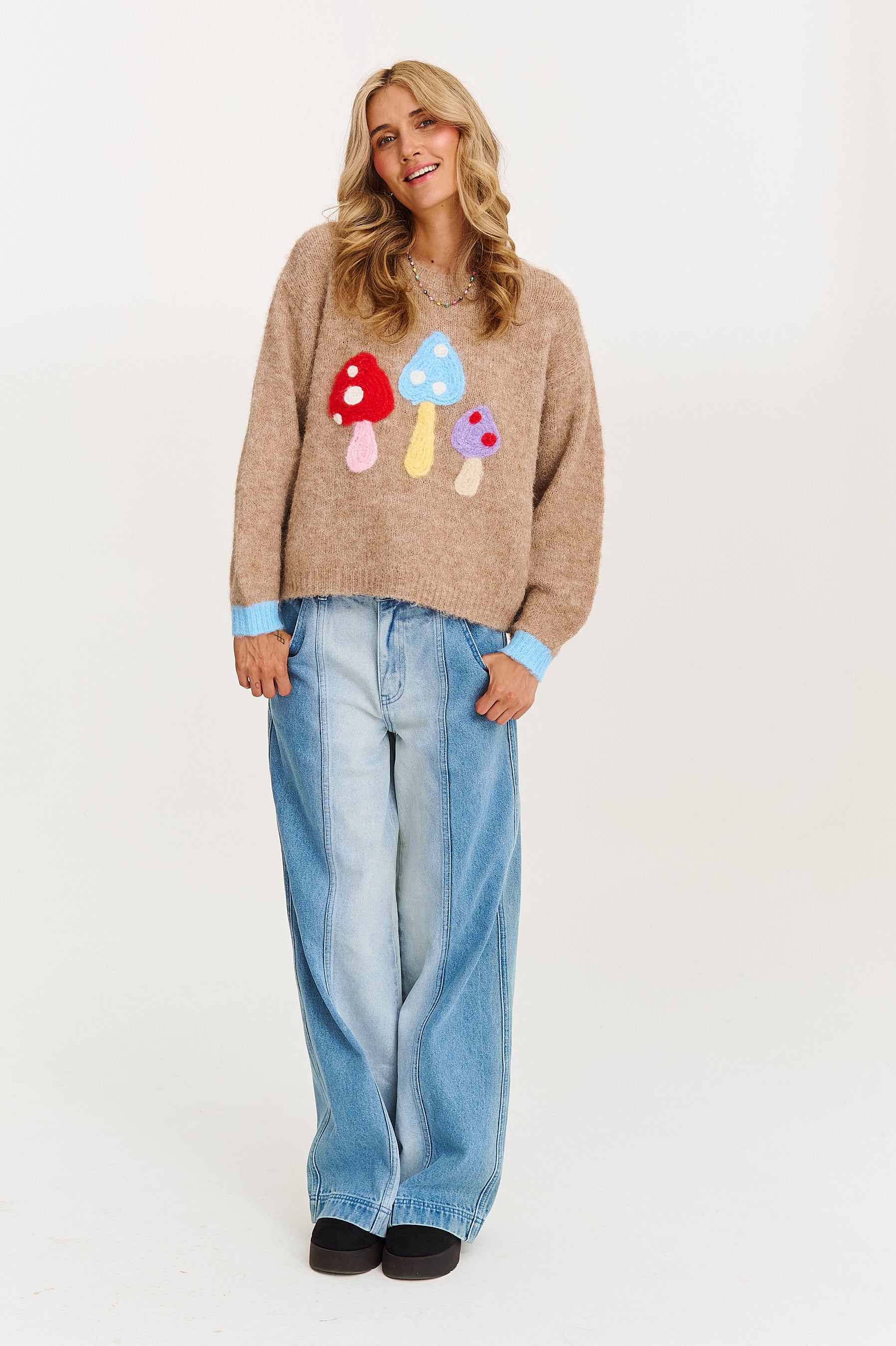 Sigrid™ | Cozy genser med fargerike sopper