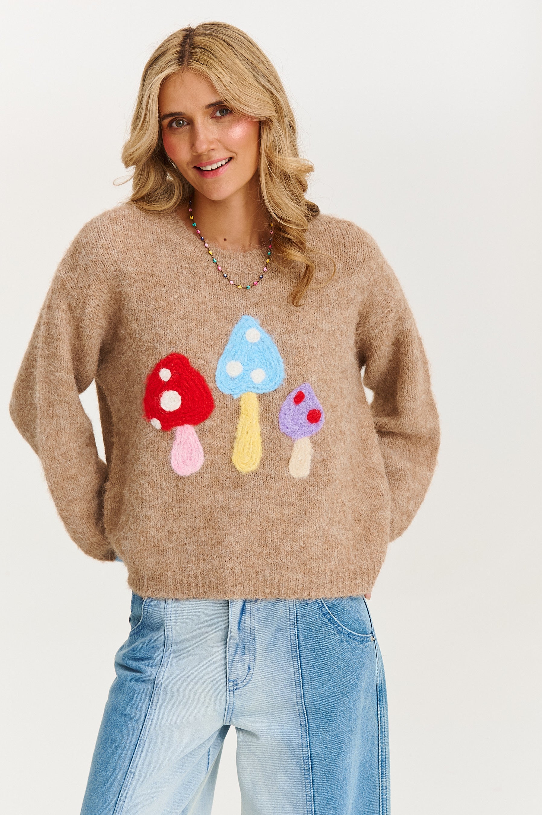 Sigrid™ | Cozy genser med fargerike sopper
