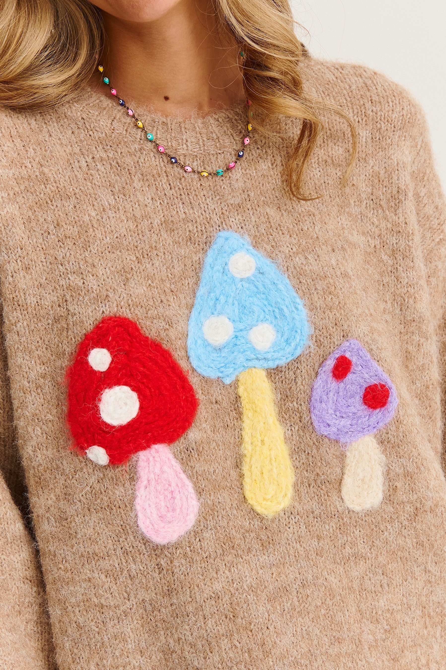 Sigrid™ | Cozy genser med fargerike sopper