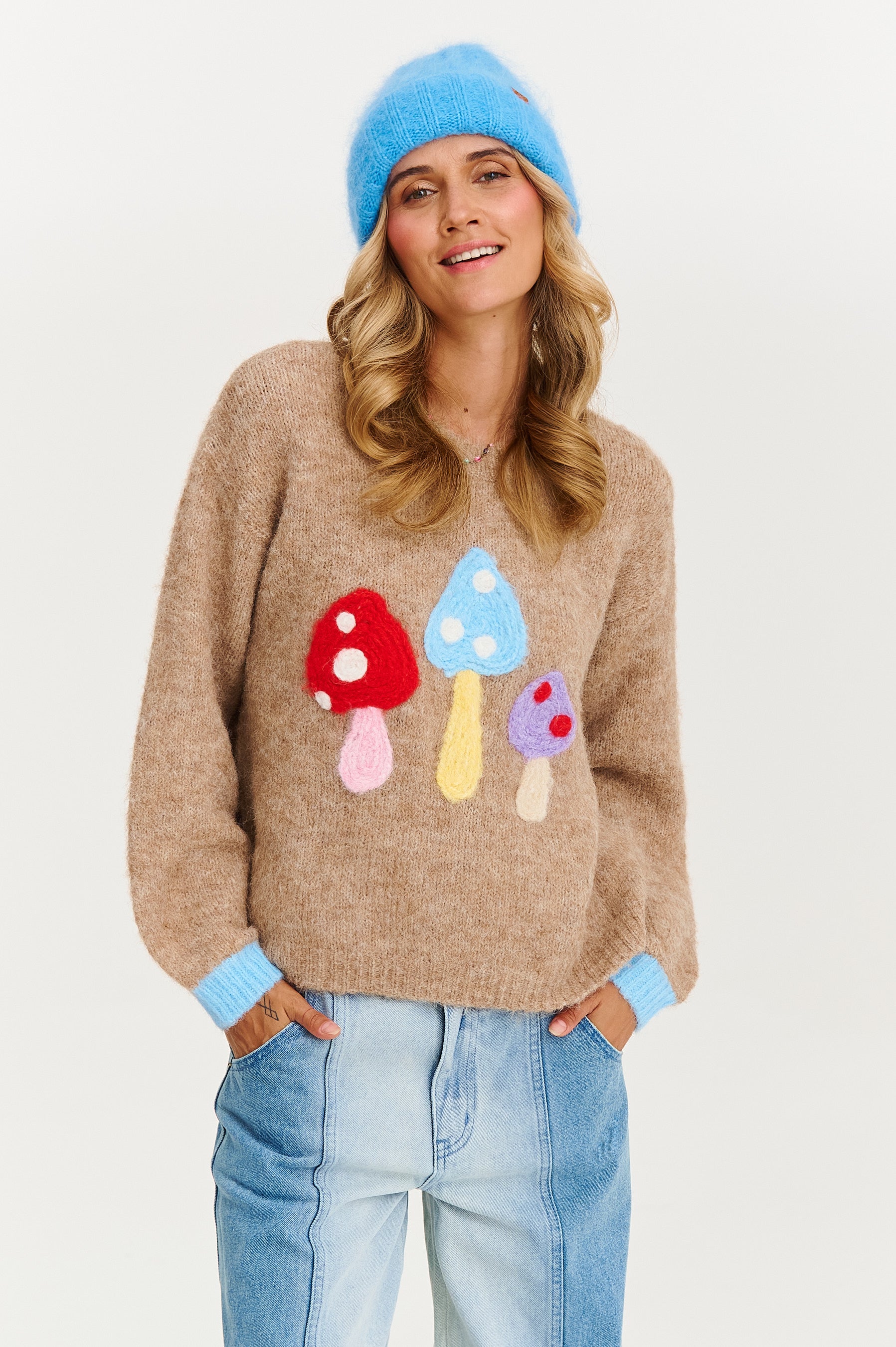 Sigrid™ | Cozy genser med fargerike sopper