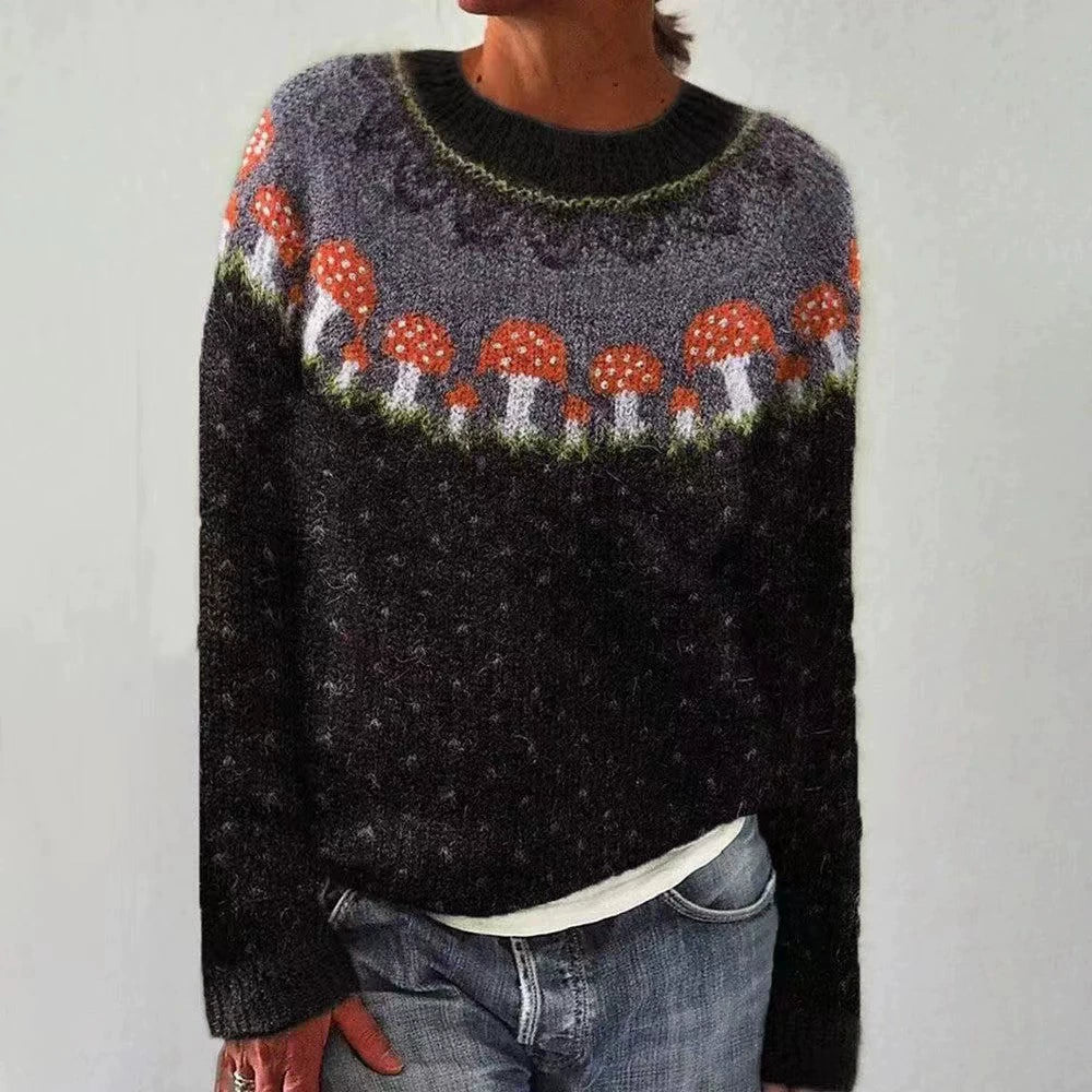 Sigrid™ | Skandinavisk Genser med Rund Hals