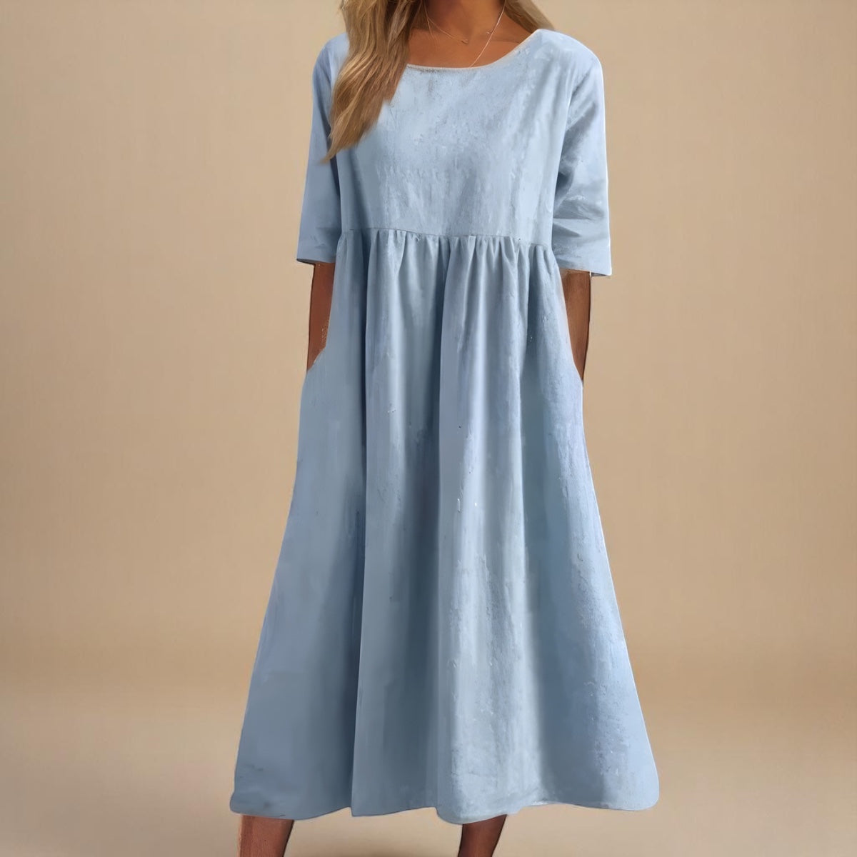 Sigrid™ | Flatterende Bomuldskjole