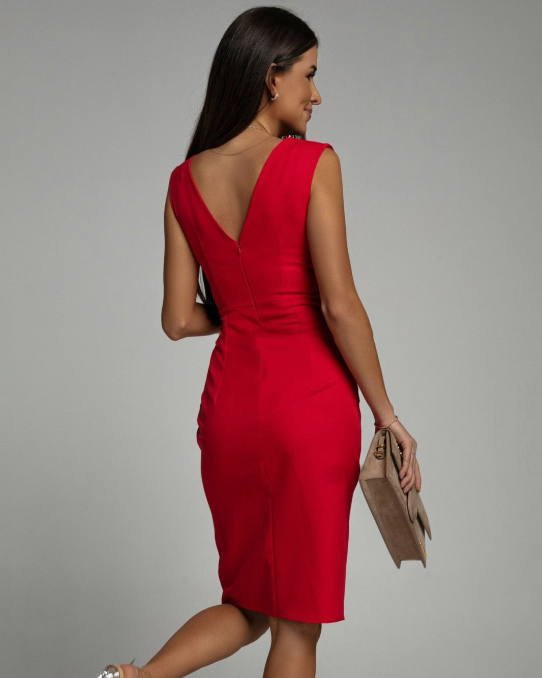 Sigrid™ | Elegant, figursydd kjole med V-hals