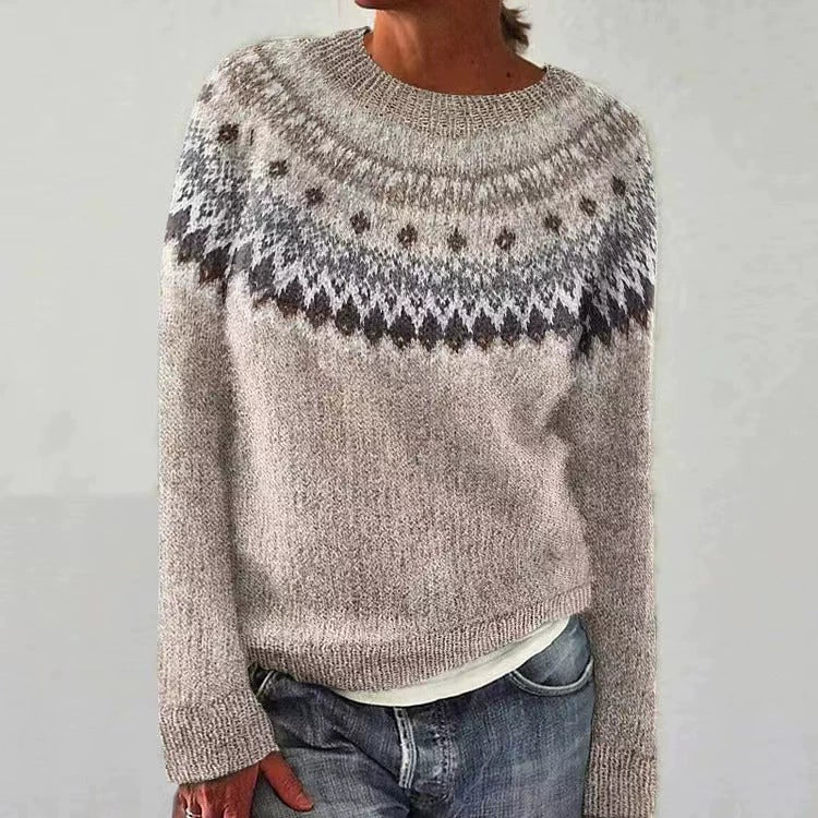 Sigrid™ | Skandinavisk Genser med Rund Hals