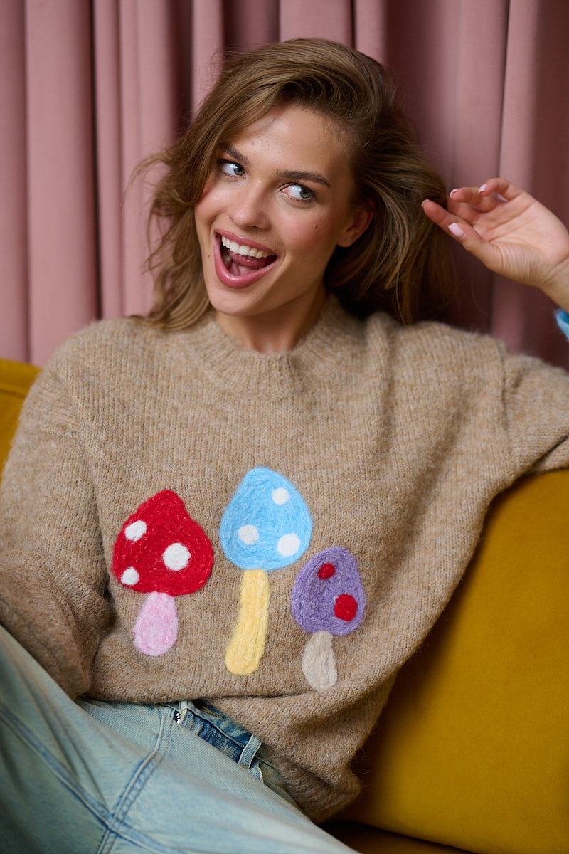 Sigrid™ | Cozy genser med fargerike sopper