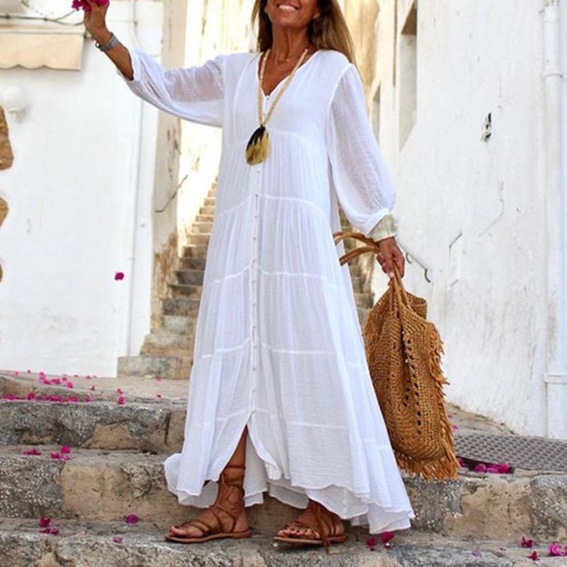 Sigrid™ | Elegant og komfortabel boho-kjole